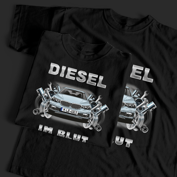 5er Reihe T-Shirt Tuning mit Auto !