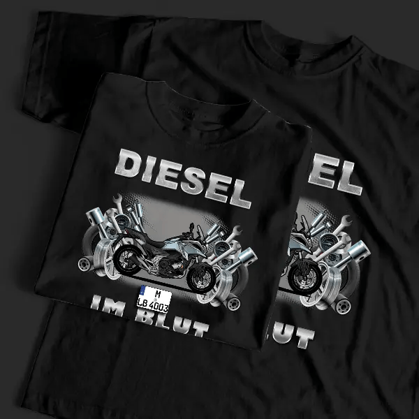 NC750X DCT T-Shirt Tuning mit Motorrad !