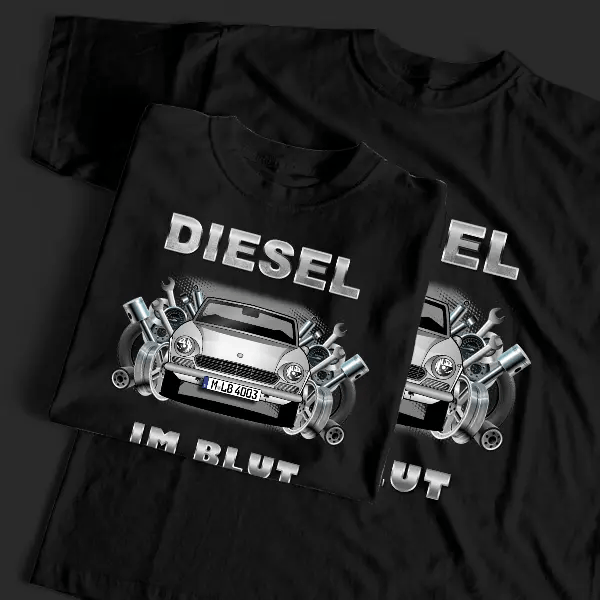 124 Spider T-Shirt Tuning mit Auto !