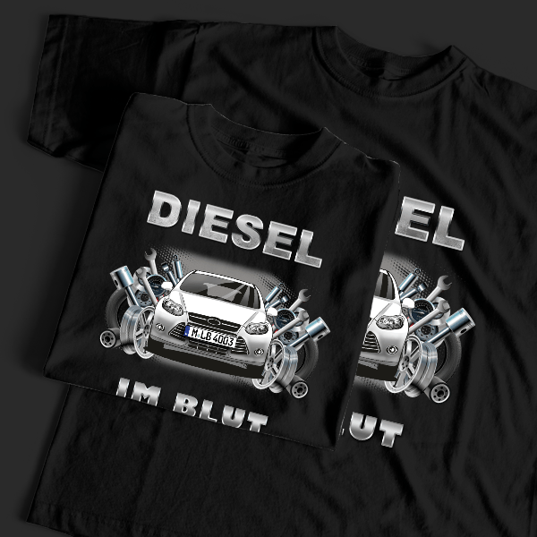 Focus Turnier T-Shirt Tuning mit Auto !