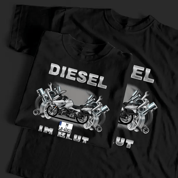 R 1250 RT T-Shirt Tuning mit Motorrad !