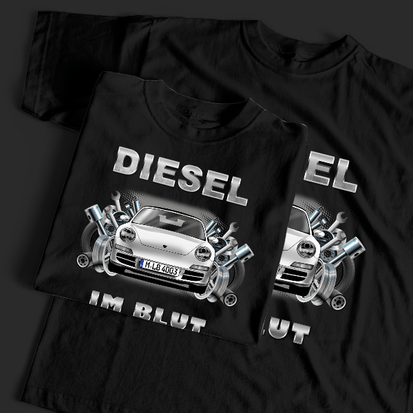 997 Turbo T-Shirt Tuning mit Auto !