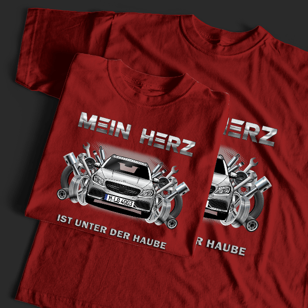 C 43 AMG T-Modell T-Shirt Tuning mit Auto !