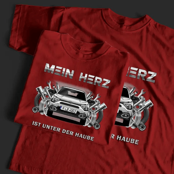 C4 X T-Shirt Tuning mit Auto !
