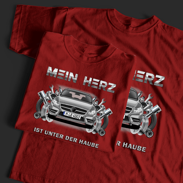 CLS Shooting Brake T-Shirt Tuning mit Auto !