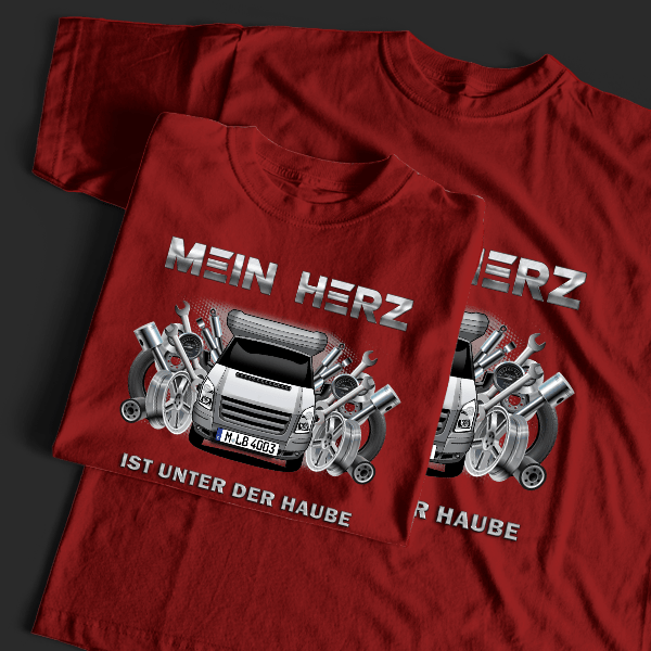 Transit Challenger Genesis 54 T-Shirt Tuning mit Wohnwagen !