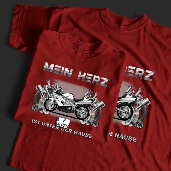 YB11 T-Shirt Tuning mit Motorrad !