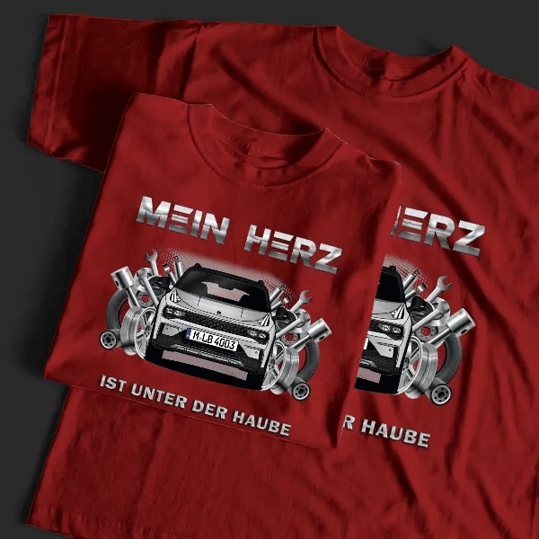 01 T-Shirt Tuning mit Auto !