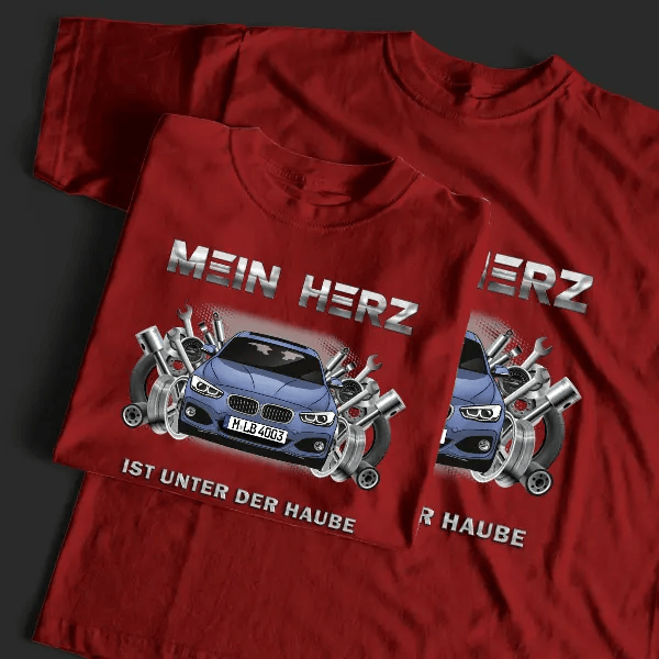 1er Reihe M Hatchback T-Shirt Tuning mit Auto !