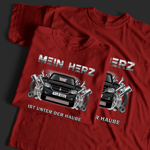 Caliber T-Shirt Tuning mit Auto !