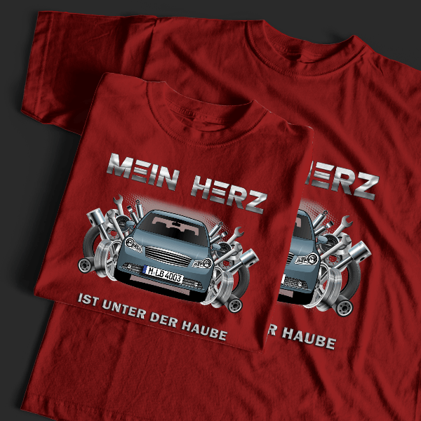 M Limousine T-Shirt Tuning mit Auto !