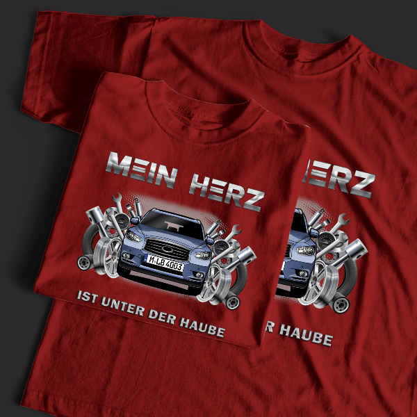QX60 T-Shirt Tuning mit Auto !