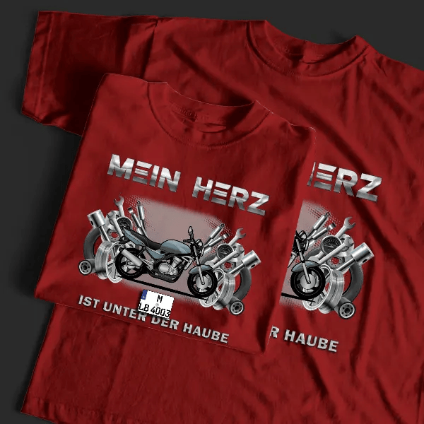 ER-5 T-Shirt Tuning mit Motorrad !