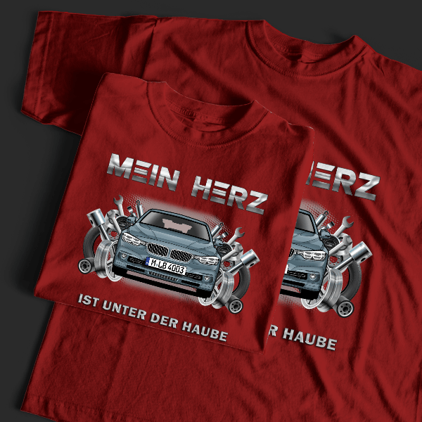 Alpina B3 Biturbo Limousine T-Shirt Tuning mit Auto !