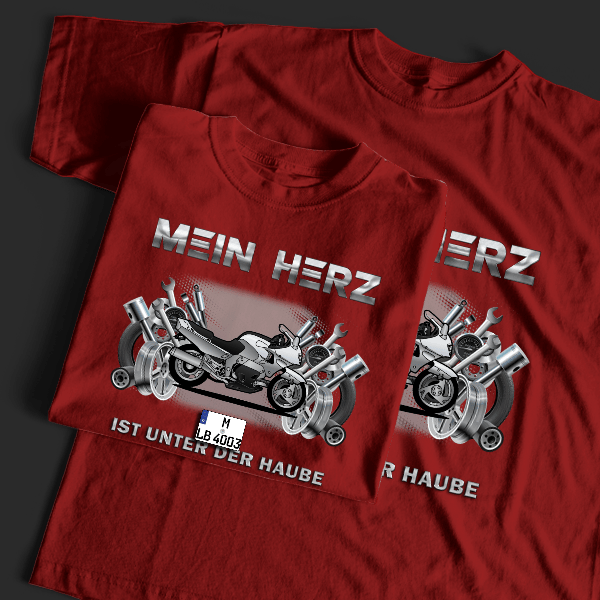 GTS1000 T-Shirt Tuning mit Motorrad !