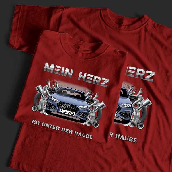 RS5 Limousine T-Shirt Tuning mit Auto !