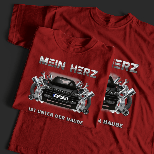 Astra Limousine T-Shirt Tuning mit Auto !