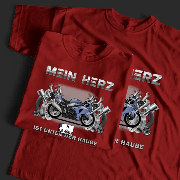 GSX-R 1000 T-Shirt Tuning mit Motorrad !