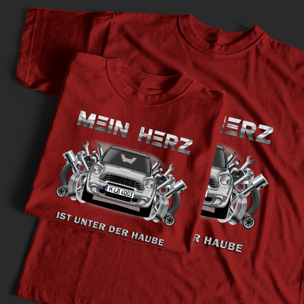Countryman Cooper SD T-Shirt Tuning mit Auto !