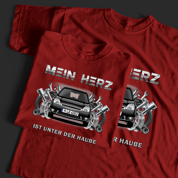 Fiesta Limousine T-Shirt Tuning mit Auto !