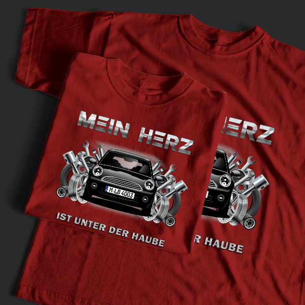 Clubman One T-Shirt Tuning mit Auto !