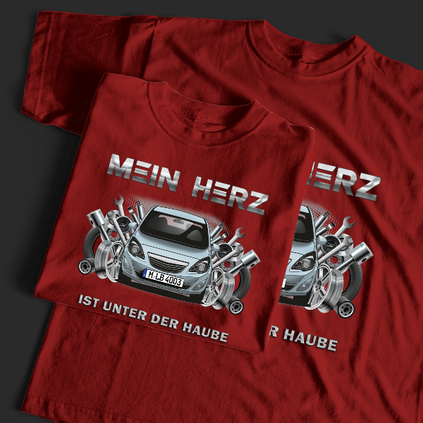 Meriva T-Shirt Tuning mit Auto !