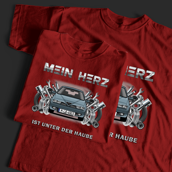 145 T-Shirt Tuning mit Auto !