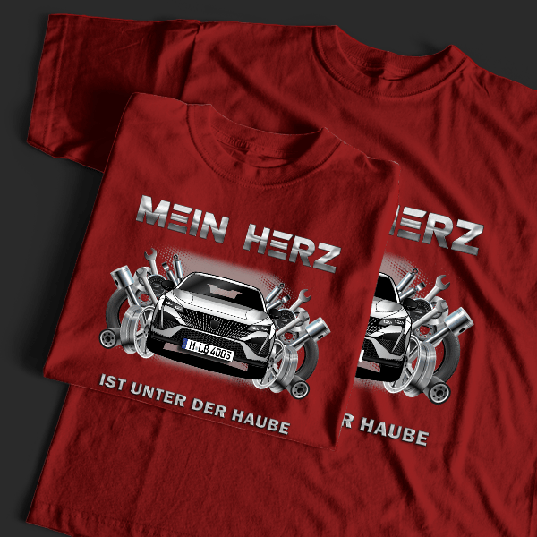 408 T-Shirt Tuning mit Auto !