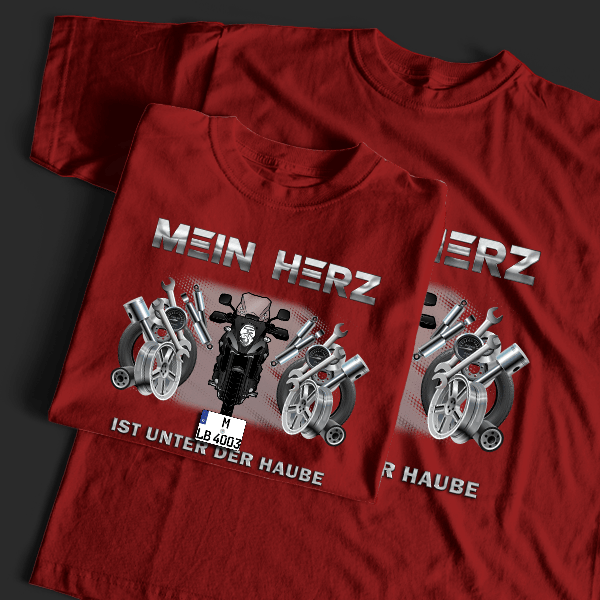 V-Storm 1000 T-Shirt Tuning mit Motorrad !
