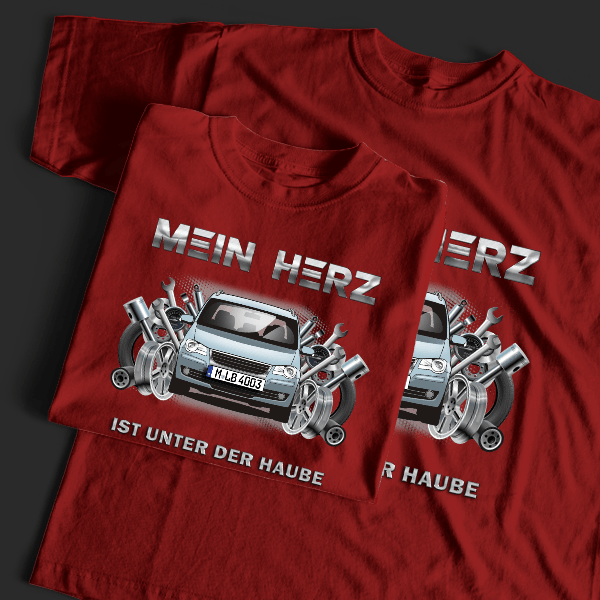 Touran T-Shirt Tuning mit Auto !