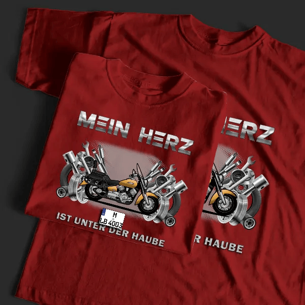 Dragstar 1100 T-Shirt Tuning mit Motorrad !