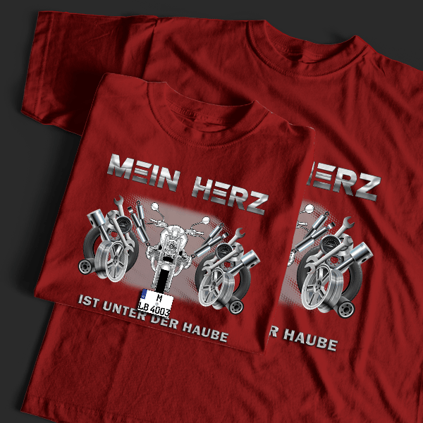 R Ninet T-Shirt Tuning mit Motorrad !