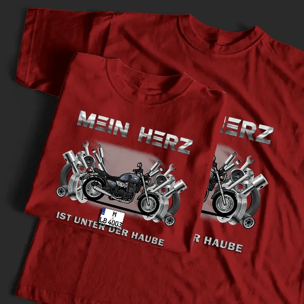 Thunderbird Legend TT T-Shirt Tuning mit Motorrad !
