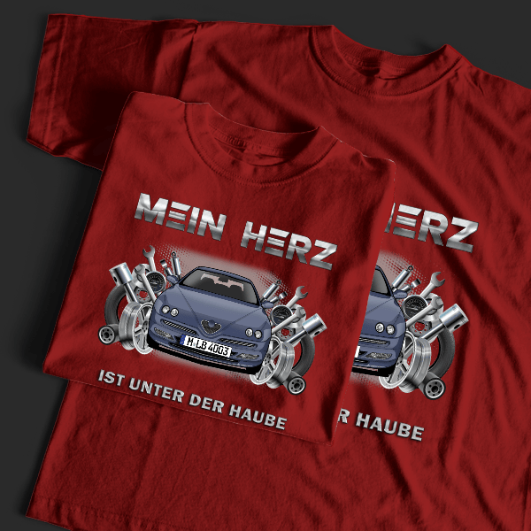 GTV T-Shirt Tuning mit Auto !
