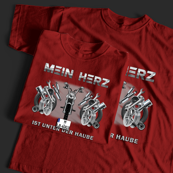 Street Bob FXDB T-Shirt Tuning mit Motorrad !