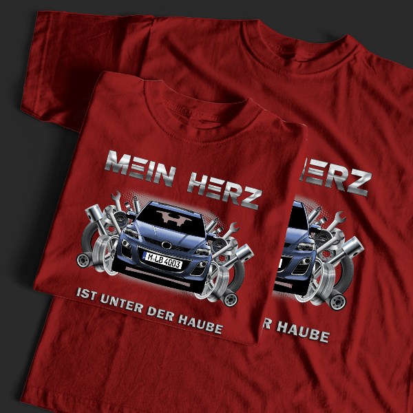 CX-7 T-Shirt Tuning mit Auto !