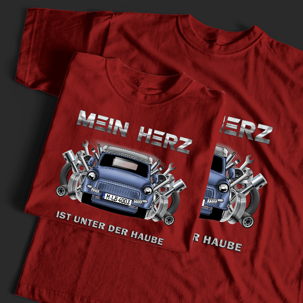 Trabant T-Shirt Tuning mit Auto !