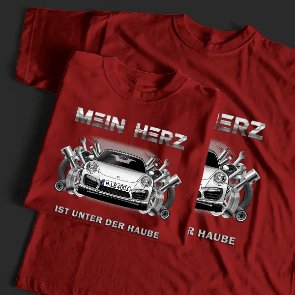 911 Turbo S T-Shirt Tuning mit Auto !