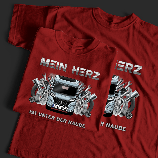Welcom T-Shirt Tuning mit Wohnwagen !