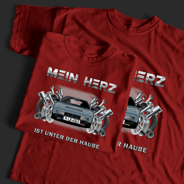 328 GTS Targa T-Shirt Tuning mit Auto !