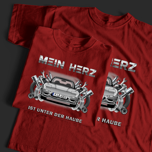RX-7 T-Shirt Tuning mit Auto !