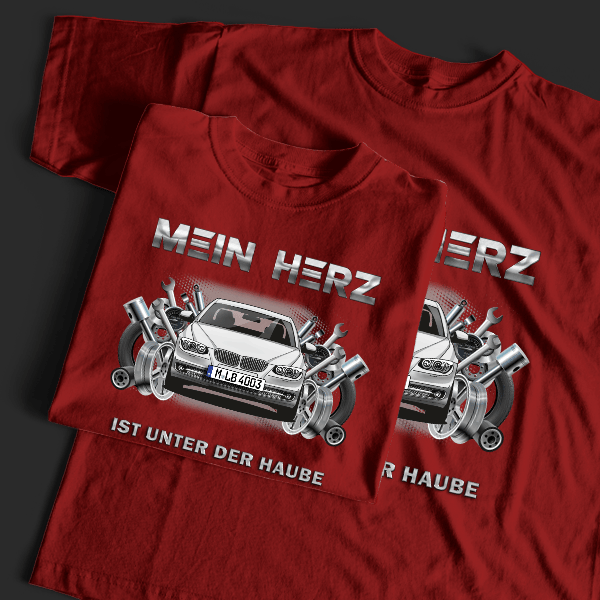 3er Reihe Coupe T-Shirt Tuning mit Auto !