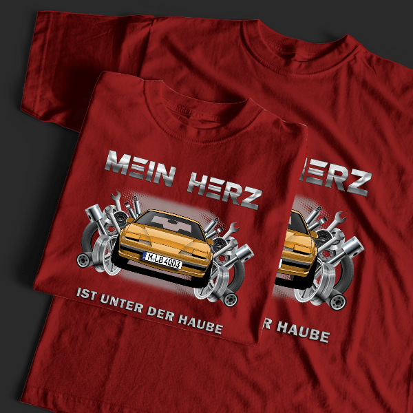 Firebird Coupe T-Shirt Tuning mit Auto !