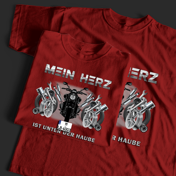 Vmax T-Shirt Tuning mit Motorrad !
