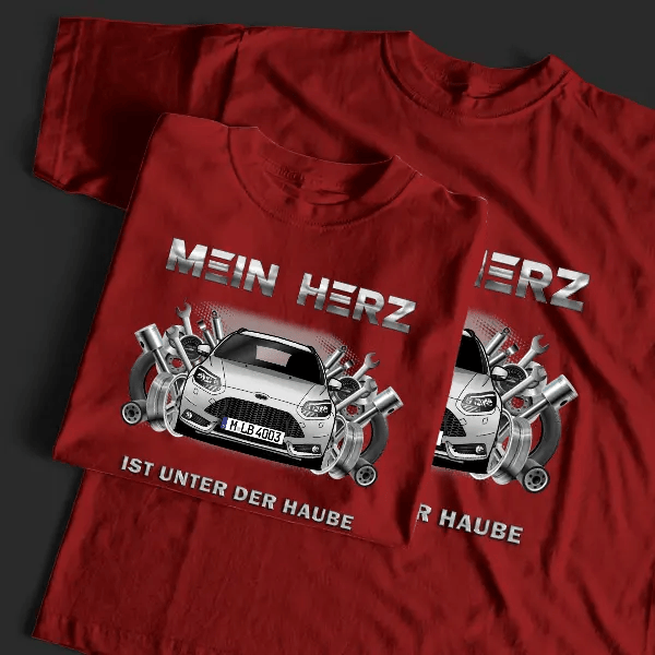 Focus ST T-Shirt Tuning mit Auto !