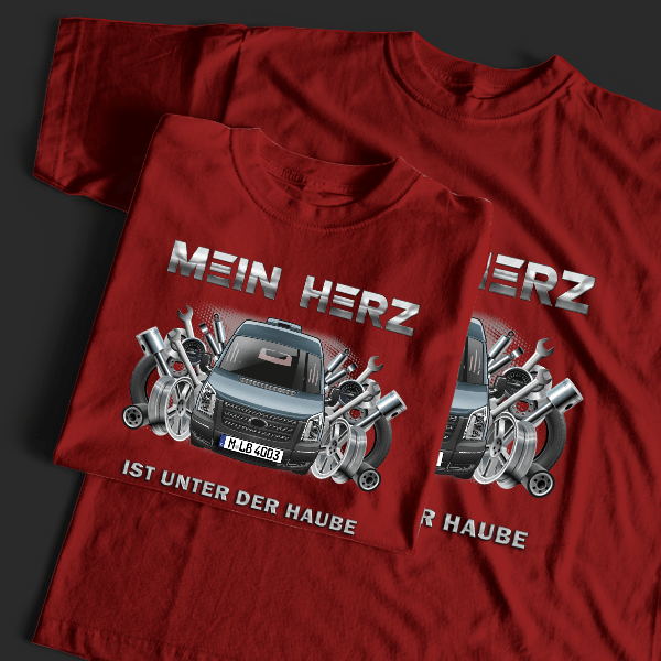 Transit T-Shirt Tuning mit Auto !