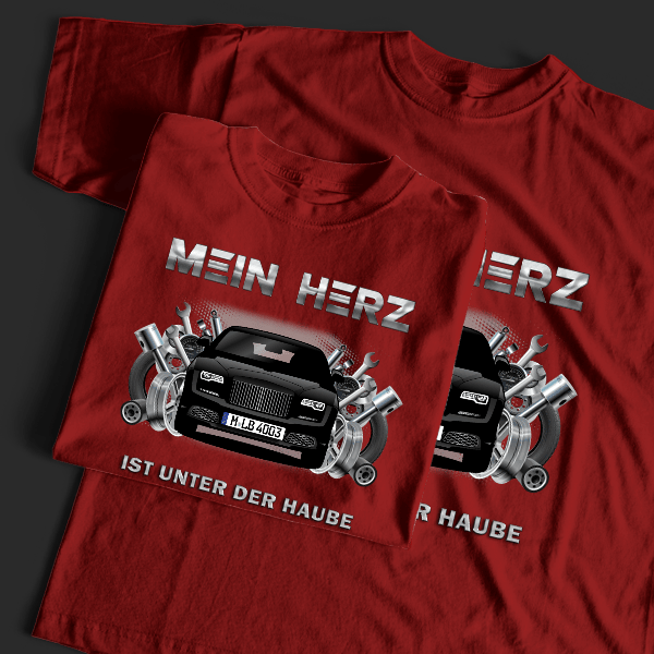 Dawn T-Shirt Tuning mit Auto !