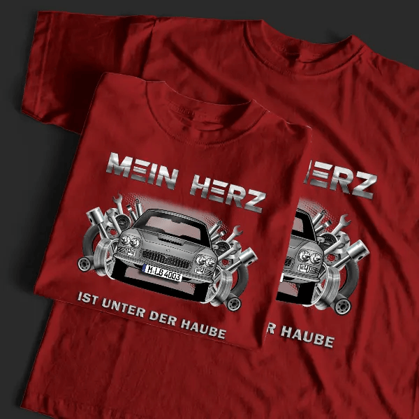 Quattroporte T-Shirt Tuning mit Auto !