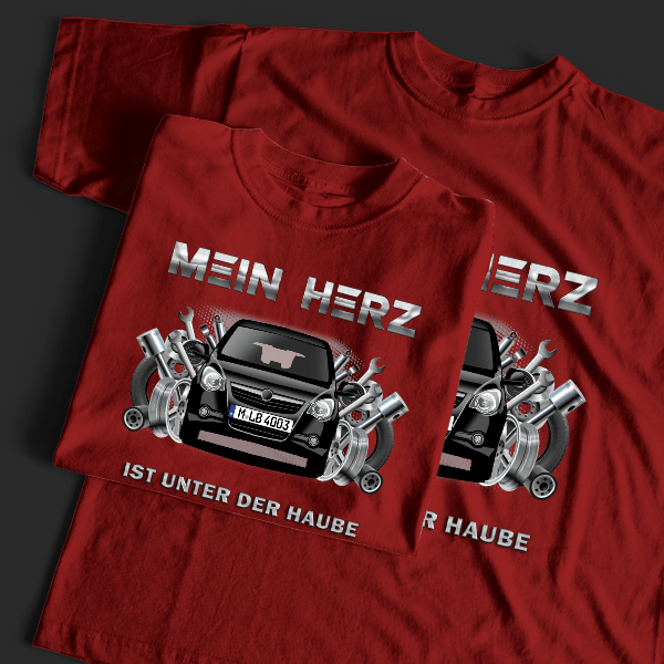Agila T-Shirt Tuning mit Auto !