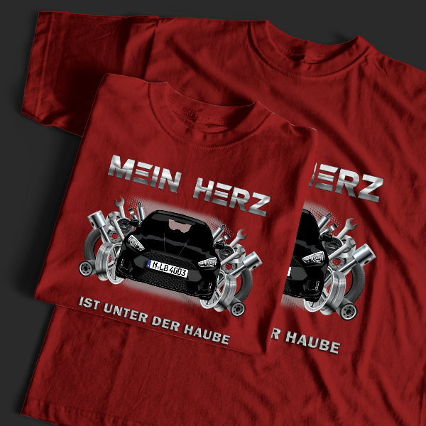 Focus RS T-Shirt Tuning mit Auto !